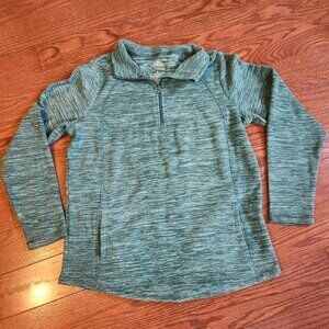Women's St. John's Bay Green Long Sleeve Shirt Size M Gorpcore Outdoors Hiking